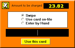 credit card screenshot